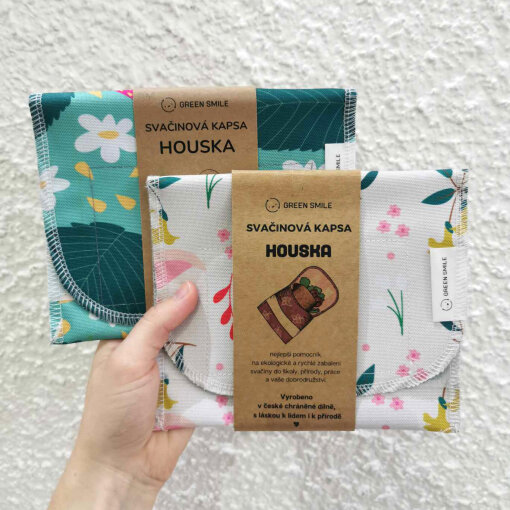 Svačinová kapsa houska Květy